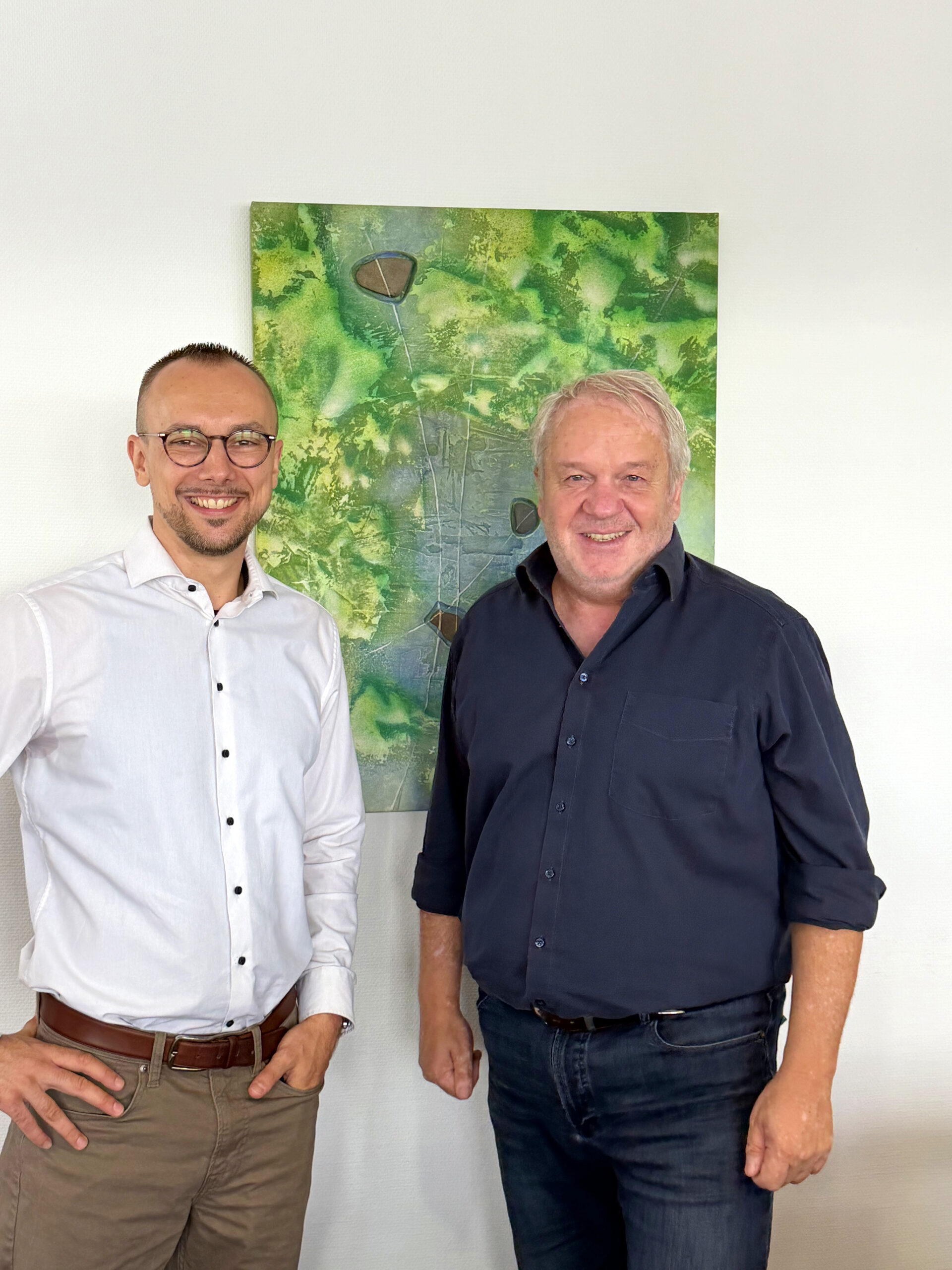 Frank Postina und Stephan Labrenz beim Interview für Menschen im ime